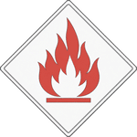 Hazmat flammable placard